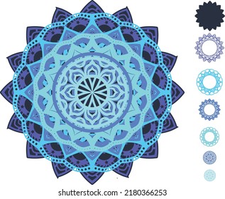  Vector layered template for laser and paper cutting, printing on a T-shirt, mug.