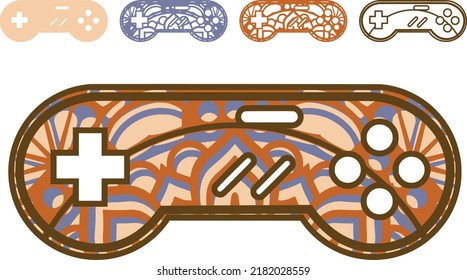 
 Vector layered template for laser and paper cutting, printing on a T-shirt, mug. 