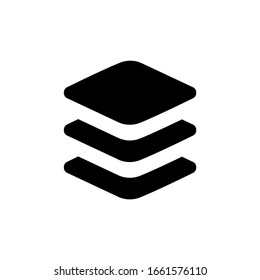 Vector layers icon. Simple illustration layer icons isolated for web site or mobile app