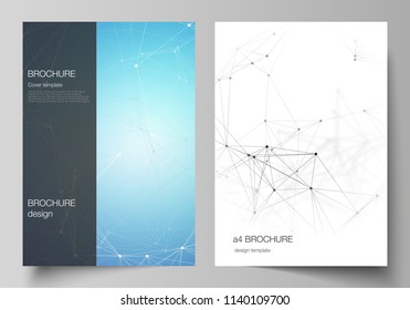 Scientific Brochure Design Template Vector Flyer Stock Vector (Royalty ...