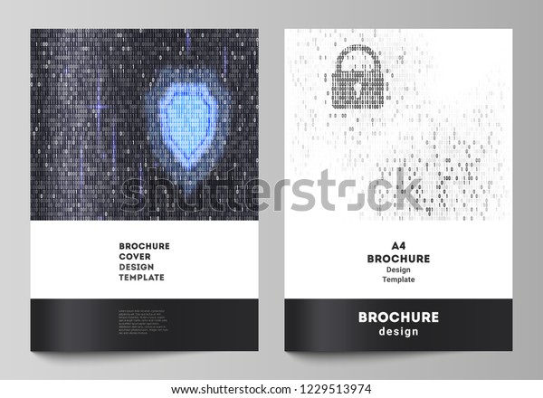 Download Vector Layout A4 Format Cover Mockups Stock Vector Royalty Free 1229513974 PSD Mockup Templates