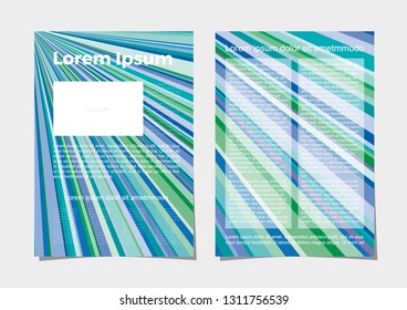 Vector layout of A4 format modern cover design templates for brochure, magazine, flyer, booklet, annual report. Abstract geometric backgrounds.