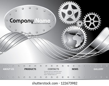 vector layout for abstract web site