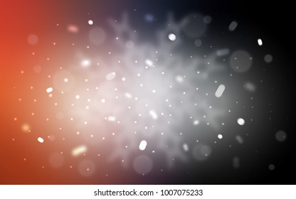 Vector layout with bright snowflakes. Blurred decorative design in xmas style with snow. The template can be used as a new year background.