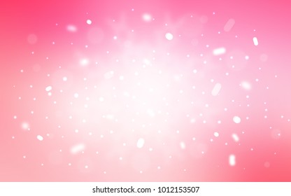 Vector layout with bright snowflakes. Blurred decorative design in xmas style with snow. New year design for your business advert.