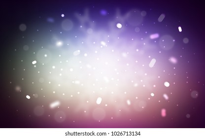Vector layout with bright snowflakes. Blurred decorative design in xmas style with snow. New year design for your ad, poster, banner.