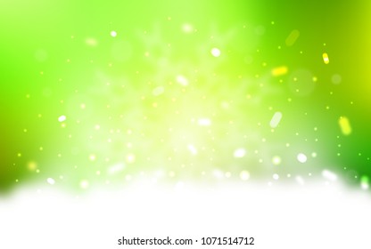 Vector layout with bright snowflakes. Blurred decorative design in xmas style with snow. The pattern can be used for new year ad, booklets.