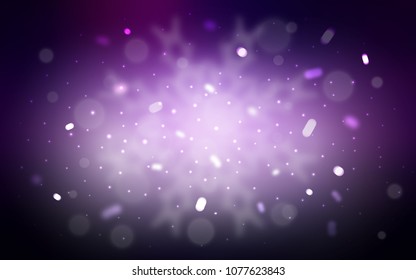 Vector layout with bright snowflakes. Blurred decorative design in xmas style with snow. New year design for your business advert.