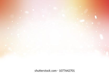 Vector layout with bright snowflakes. Blurred decorative design in xmas style with snow. New year design for your business advert.