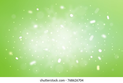 Vector layout with bright snowflakes. Blurred decorative design in xmas style with snow. New year design for your ad, poster, banner.