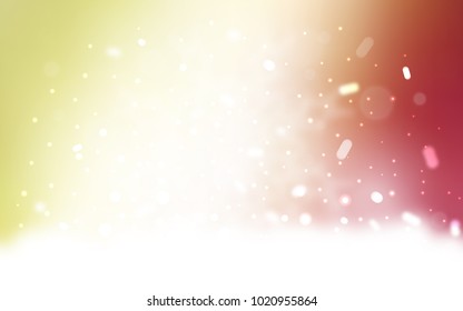 Vector layout with bright snowflakes. Decorative shining illustration with snow on abstract template. The pattern can be used for year new  websites.