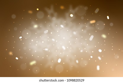 Vector layout with bright snowflakes. Decorative shining illustration with snow on abstract template. The pattern can be used for year new  websites.