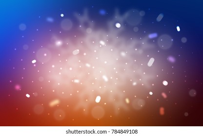 Vector layout with bright snowflakes. Decorative shining illustration with snow on abstract template. New year design for your business advert.