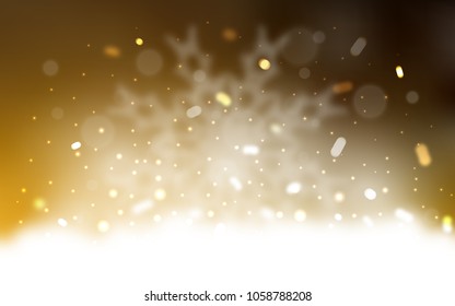 Vector layout with bright snowflakes. Glitter abstract illustration with crystals of ice. The pattern can be used for new year ad, booklets.