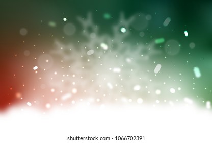 Vector layout with bright snowflakes. Glitter abstract illustration with crystals of ice. The pattern can be used for year new  websites.