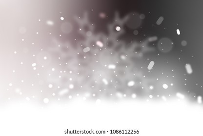 Vector layout with bright snowflakes. Glitter abstract illustration with crystals of ice. The pattern can be used for new year ad, booklets.