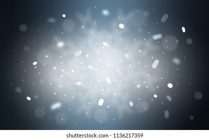 Vector layout with bright snowflakes. Glitter abstract illustration with crystals of ice. New year design for your business advert.