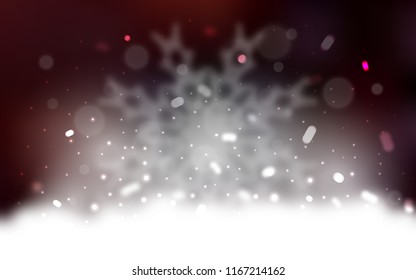 Vector layout with bright snowflakes. Glitter abstract illustration with crystals of ice. The pattern can be used for year new  websites.