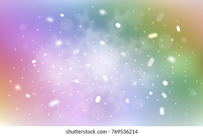 Vector layout with bright snowflakes. Glitter abstract illustration with crystals of ice. The pattern can be used for year new  websites.