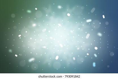Vector layout with bright snowflakes. Glitter abstract illustration with crystals of ice. The pattern can be used for new year leaflets.