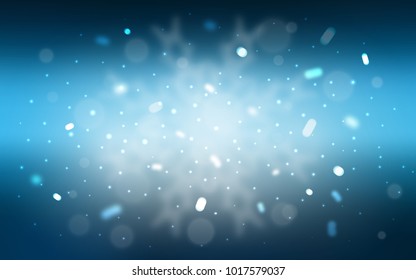 Vector layout with bright snowflakes. Modern geometrical abstract illustration with crystals of ice. The template can be used as a new year background.