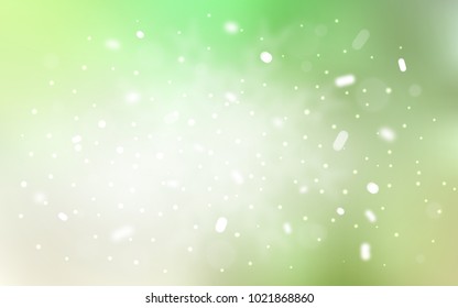 Vector layout with bright snowflakes. Modern geometrical abstract illustration with crystals of ice. The pattern can be used for new year ad, booklets.