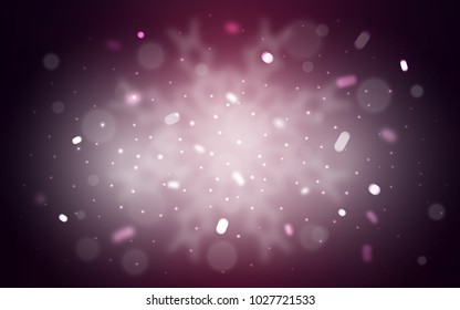 Vector layout with bright snowflakes. Modern geometrical abstract illustration with crystals of ice. The pattern can be used for new year leaflets.