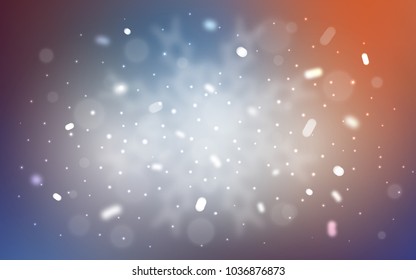 Vector layout with bright snowflakes. Modern geometrical abstract illustration with crystals of ice. New year design for your ad, poster, banner.