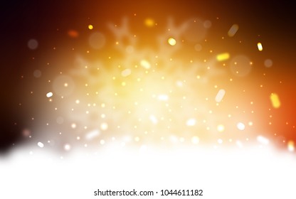 Vector layout with bright snowflakes. Modern geometrical abstract illustration with crystals of ice. The pattern can be used for new year leaflets.