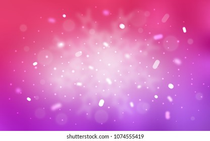 Vector layout with bright snowflakes. Modern geometrical abstract illustration with crystals of ice. The template can be used as a new year background.