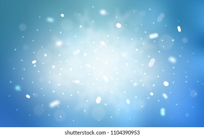 Vector layout with bright snowflakes. Modern geometrical abstract illustration with crystals of ice. The pattern can be used for new year ad, booklets.