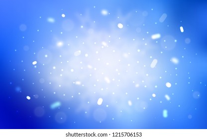 Vector layout with bright snowflakes. Modern geometrical abstract illustration with crystals of ice. The pattern can be used for year new  websites.