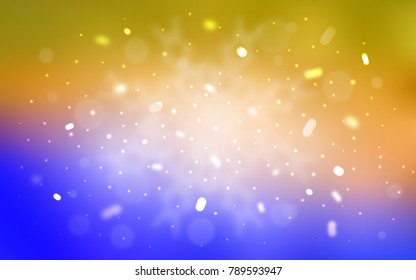 Vector layout with bright snowflakes. Modern geometrical abstract illustration with crystals of ice. The template can be used as a new year background.