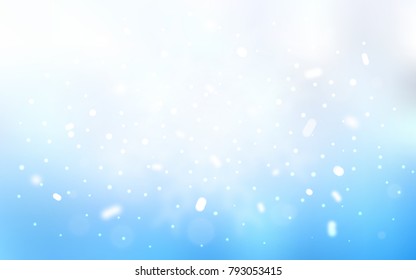 Vector layout with bright snowflakes. Modern geometrical abstract illustration with crystals of ice. The template can be used as a new year background.