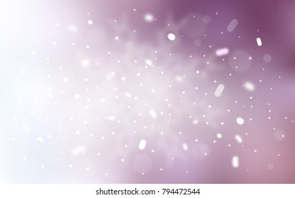 Vector layout with bright snowflakes. Modern geometrical abstract illustration with crystals of ice. New year design for your business advert.