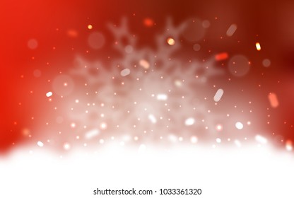 Vector layout with bright snowflakes. Shining colored illustration with snow in christmas style. The pattern can be used for new year leaflets.
