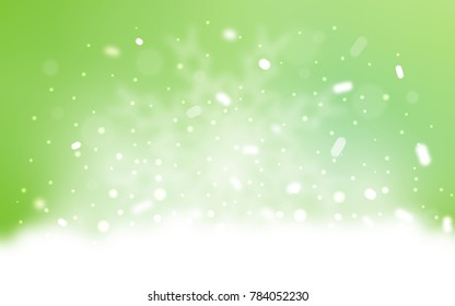 Vector layout with bright snowflakes. Shining colored illustration with snow in christmas style. The template can be used as a new year background.