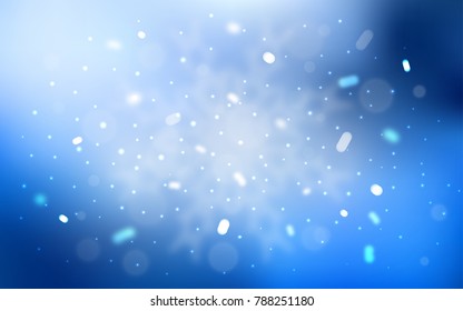 Vector layout with bright snowflakes. Shining colored illustration with snow in christmas style. The pattern can be used for new year leaflets.