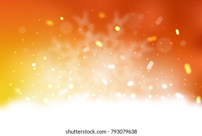 Vector layout with bright snowflakes. Shining colored illustration with snow in christmas style. The template can be used as a new year background.