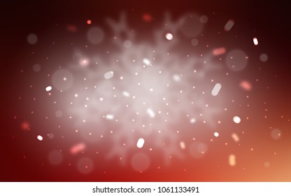 Vector layout with bright snowflakes. Snow on blurred abstract background with gradient. New year design for your business advert.