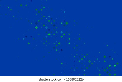  vector layout with bright stars. Decorative shining illustration with stars on abstract template. The template can be used as a background.