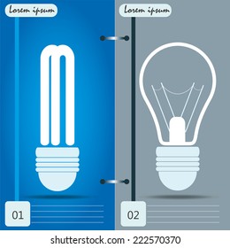 vector layout  bulbs 