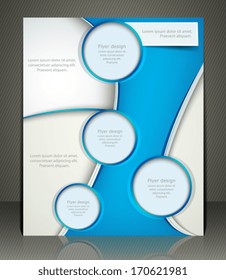 Vector layout business flyer, magazine cover, or corporate design template advertisment