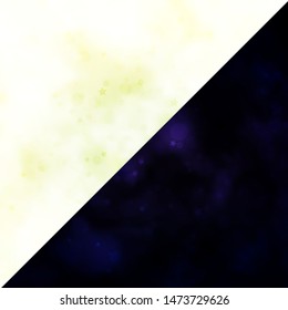 Vector layout with circles, stars. Abstract illustration with colorful spots, stars. Template for business cards, websites.