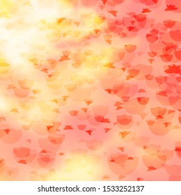 Vector layout with circles, stars. Colorful disks, stars on simple gradient background. Texture for window blinds, curtains.