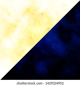 Vector layout with circles, stars. Glitter abstract illustration with colorful drops, stars. Texture for window blinds, curtains.