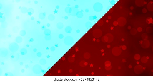Vector layout with circles, stars. Glitter abstract illustration with colorful drops, stars. Pattern for trendy fabric, wallpapers.