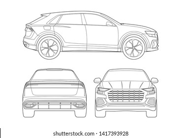 Как нарисовать audi q7