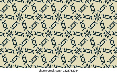 Vector layout with curved line, illusion triangles. Abstract hipster pattern. For your wallpaper, advert, banner, poster. mixed green color. seamless