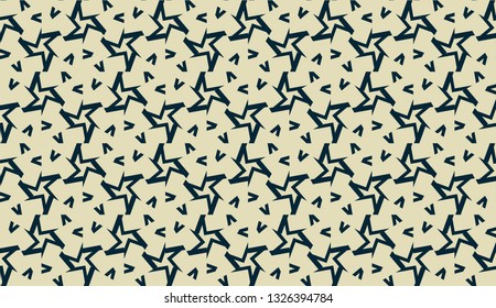 Vector layout with curved line, illusion triangles. Abstract hipster pattern. For your wallpaper, advert, banner, poster. mixed green color. seamless